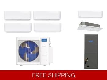 MRCOOL DIY 4 Room Mini Split Heat Pump (-13°F) E-Star: 23 SEER2/12 EER/9 HSPF (R454B)